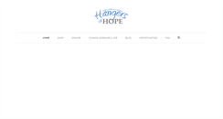 Desktop Screenshot of hangersofhope.com